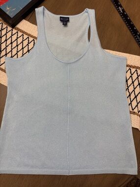 Light Blue Knit Tank Top
